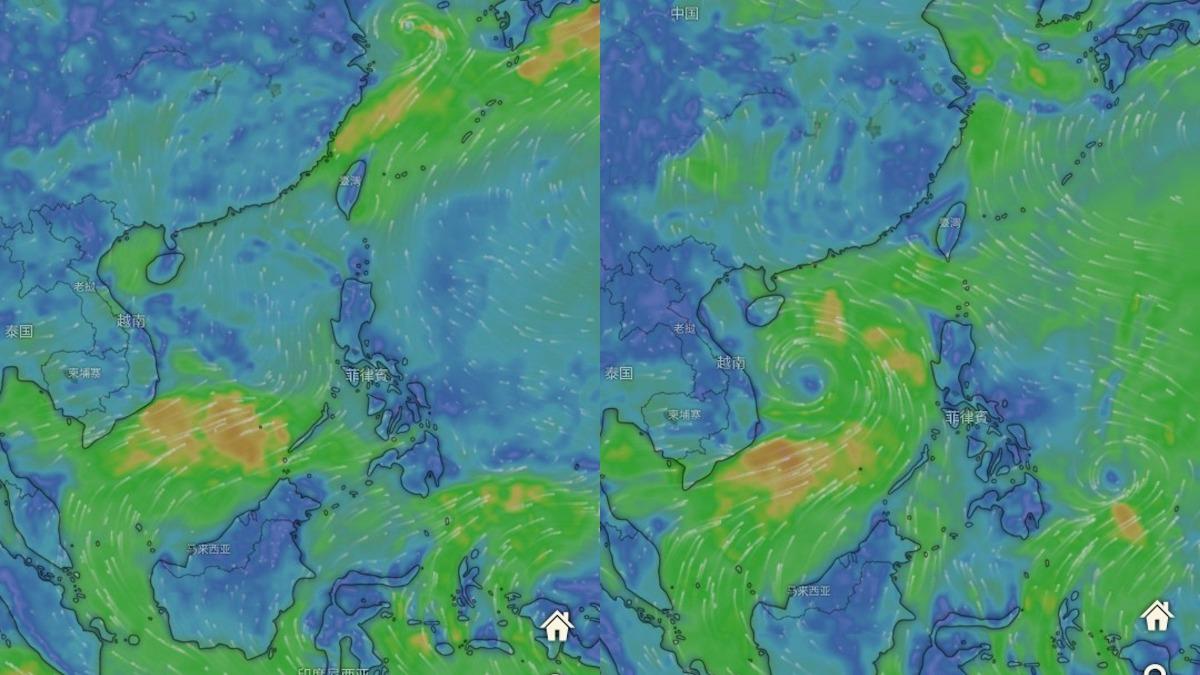 GFS預測7月會有連續4個颱風生成。(圖/翻攝自ECMWF)