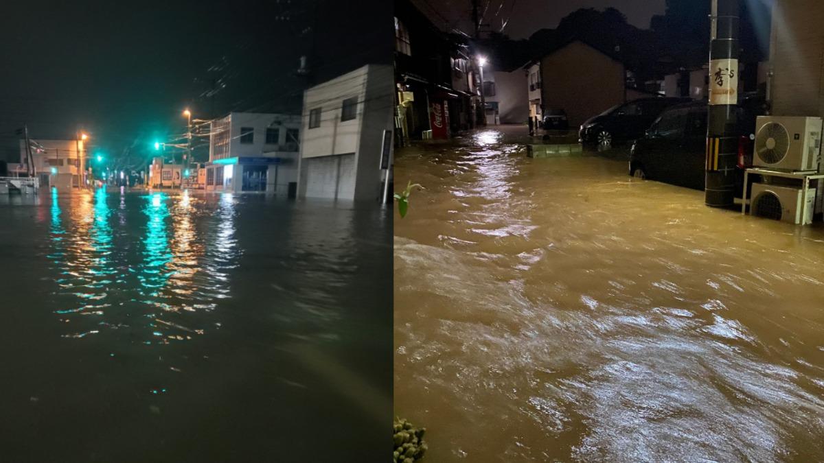 赴日注意!日本多地今恐下「警報級大雨」 山口縣道路成汪洋