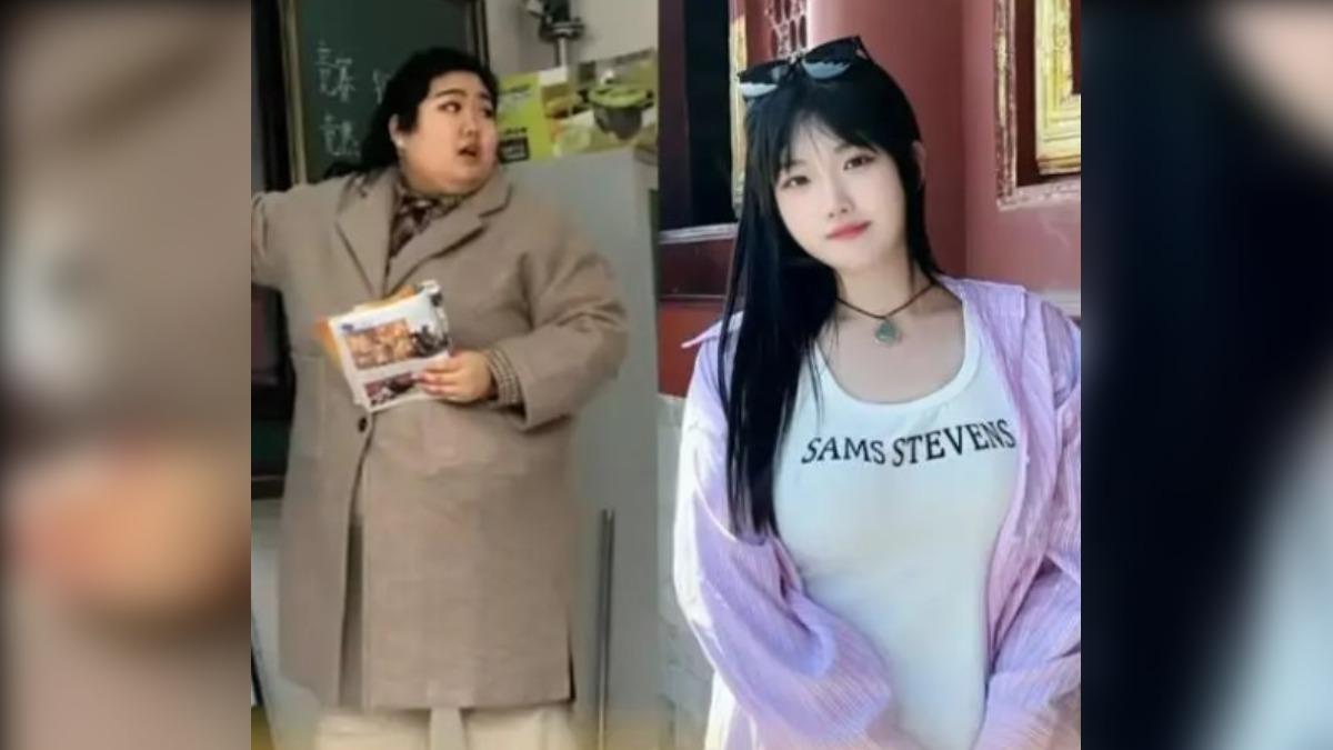 陸25歲最胖老師甩75公斤!變女神對比驚呆網 揭瘦身秘訣
