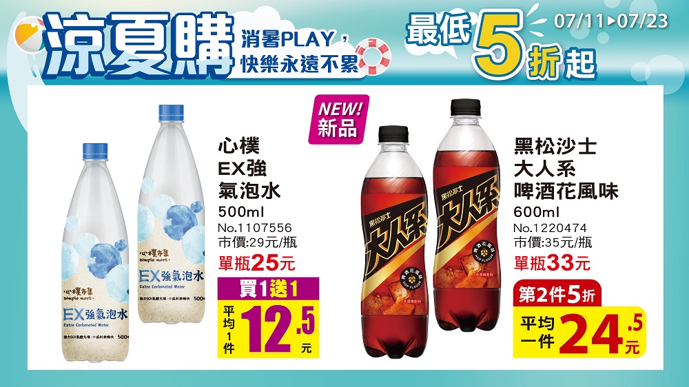 全聯買一送一-全聯飲品買一送一-美聯社優惠