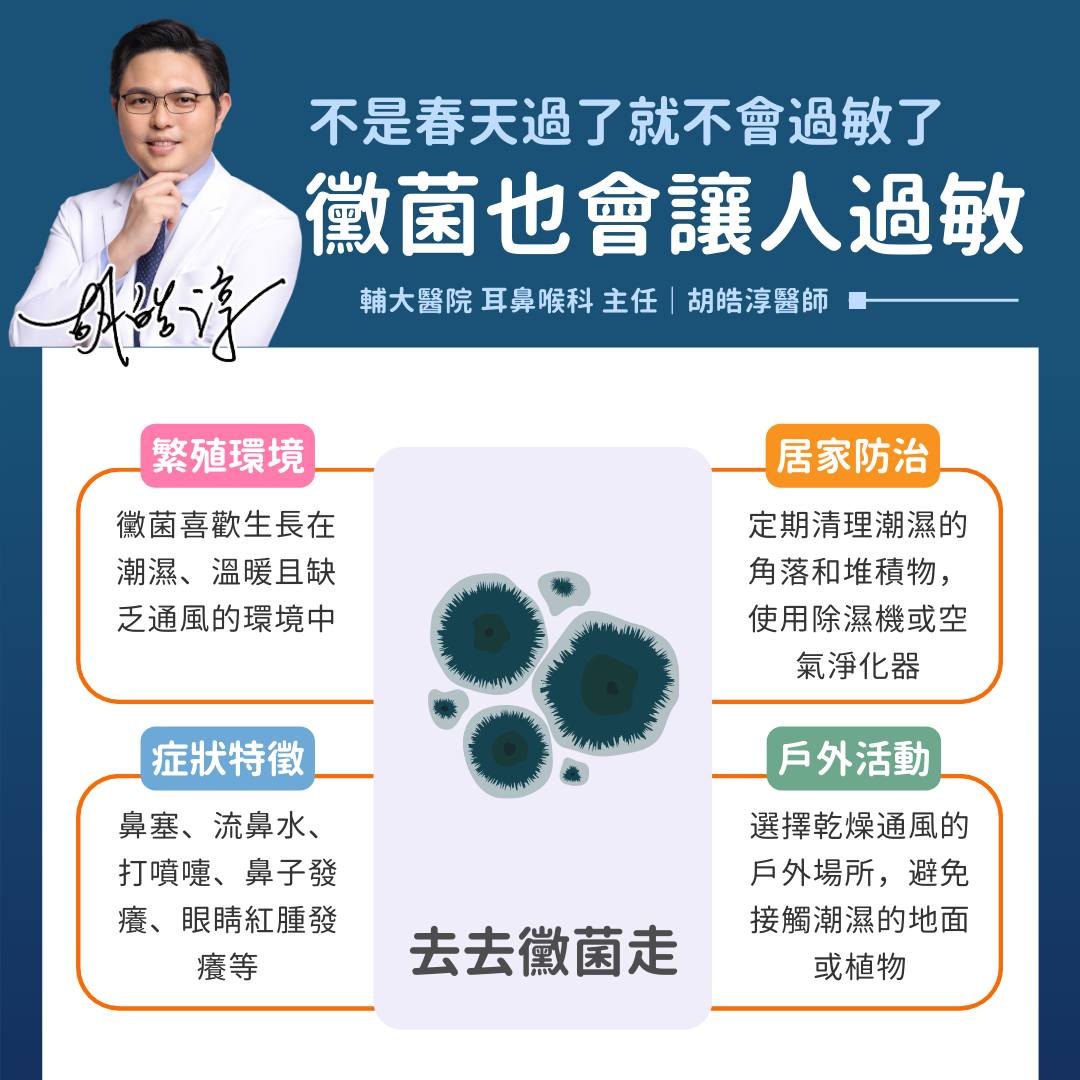 醫授「2地雷區」是黴菌溫床。(圖/胡皓淳醫師授權提供)