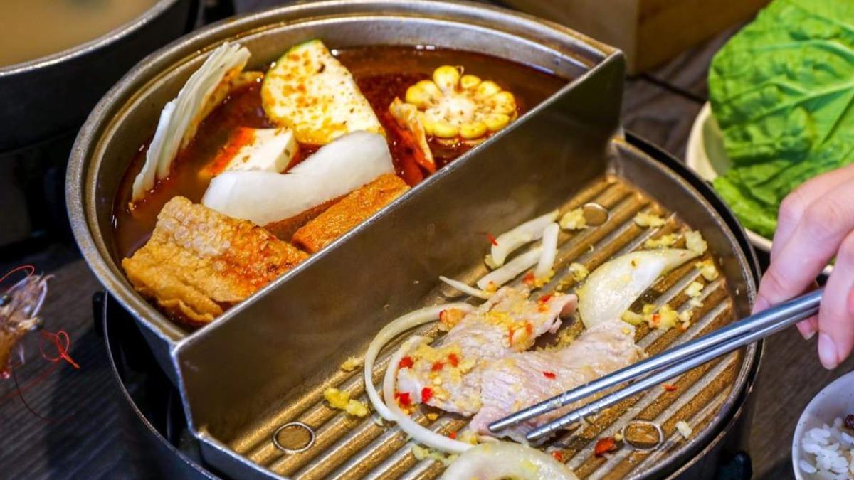 愛吃辣的朋友推薦這款「川味麻辣湯底」(加價90元),滋味夠辣又香,還帶有淡淡中藥香。(圖/陳小可的吃喝玩樂提供)