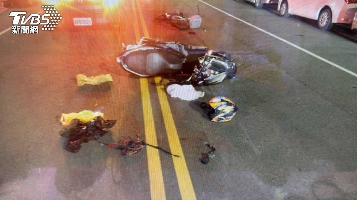 台中驚悚車禍!機車撞逆向自行車 7旬婦頭破血流一度無心跳