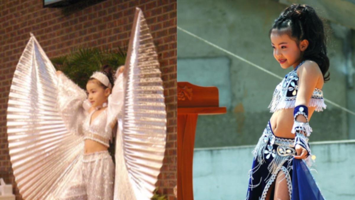 李多慧7歲學舞照片曝光,自小展現舞蹈天份。(圖/李多慧提供)