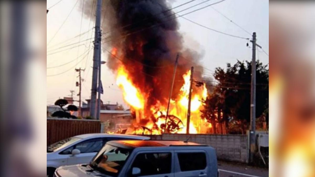 日車輛失控衝進民宅 瓦斯「爆炸」熊熊烈火釀2死1傷
