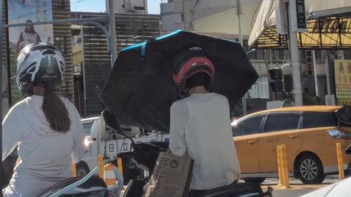 高雄女騎士停車「備1降溫法寶」!警:出事恐罰最高3萬6
