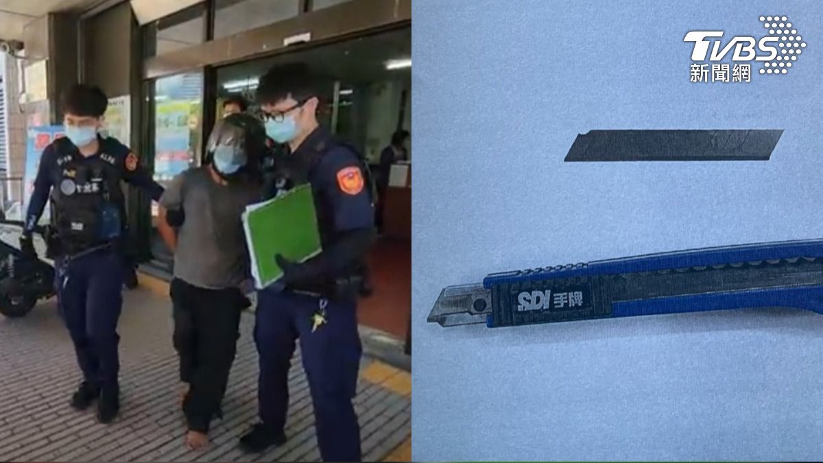 不滿警關切!花蓮怪男突揮美工刀 警慘中3刀、縫合26針