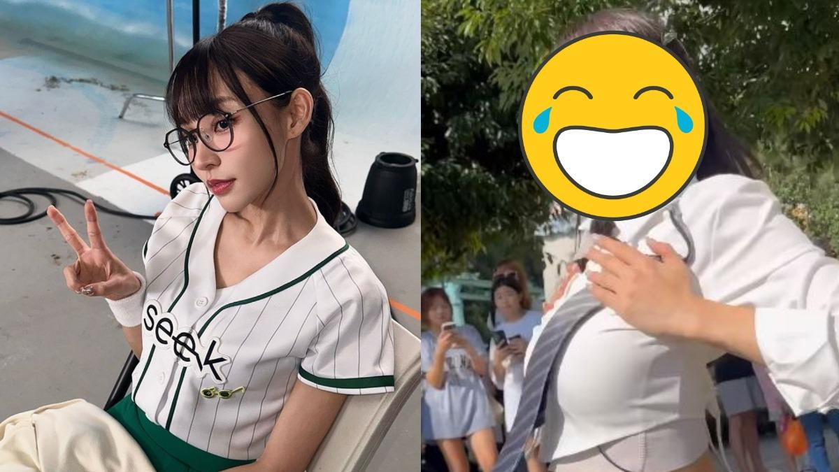 同框2女神制服熱舞！林襄挨酸「宅男扮女裝」　她笑翻高EQ反擊