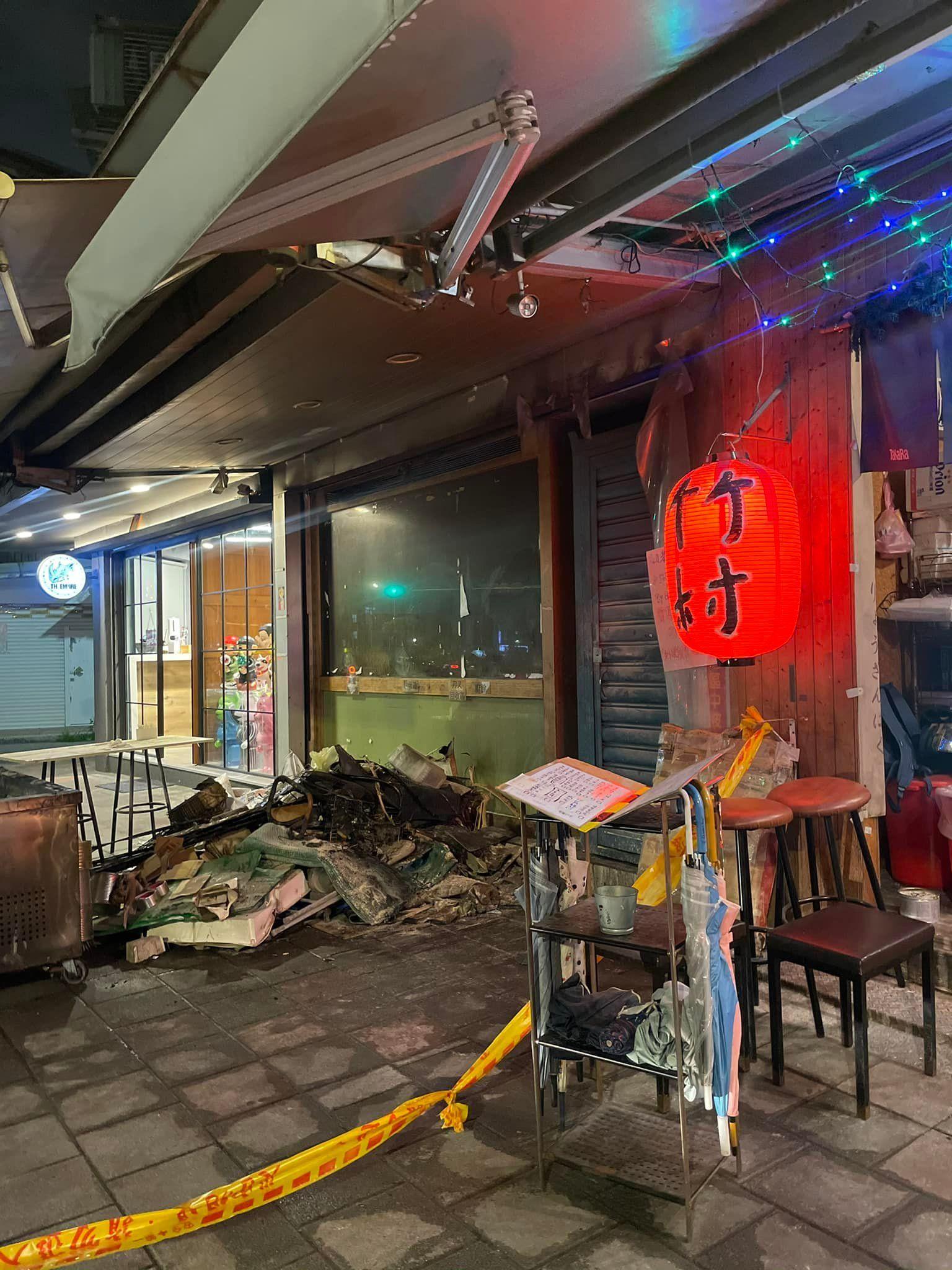 無名牛排2022年發稱過火災。（圖／翻攝自信義區三兩事臉書）