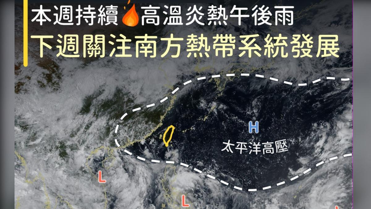 天氣/南北2地明飆高溫紅燈!下週恐「雙颱攪局」對台影響曝