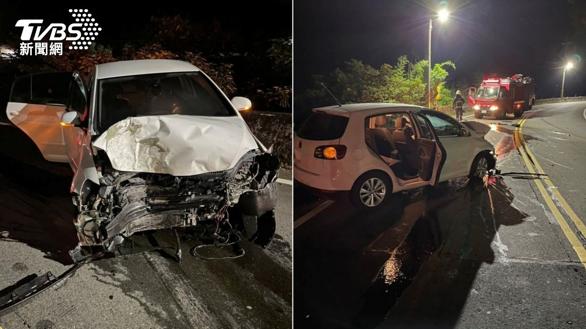 新北男開車載女夜遊!北海岸墓園附近自撞護欄…害她骨折送醫