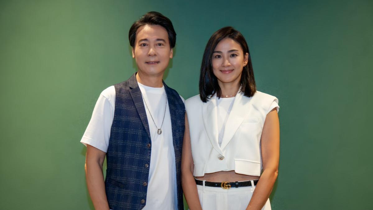 尹昭德（左）、洪小鈴演出夫妻，談到劇情都忍不住紅眼眶。（圖／大愛提供）