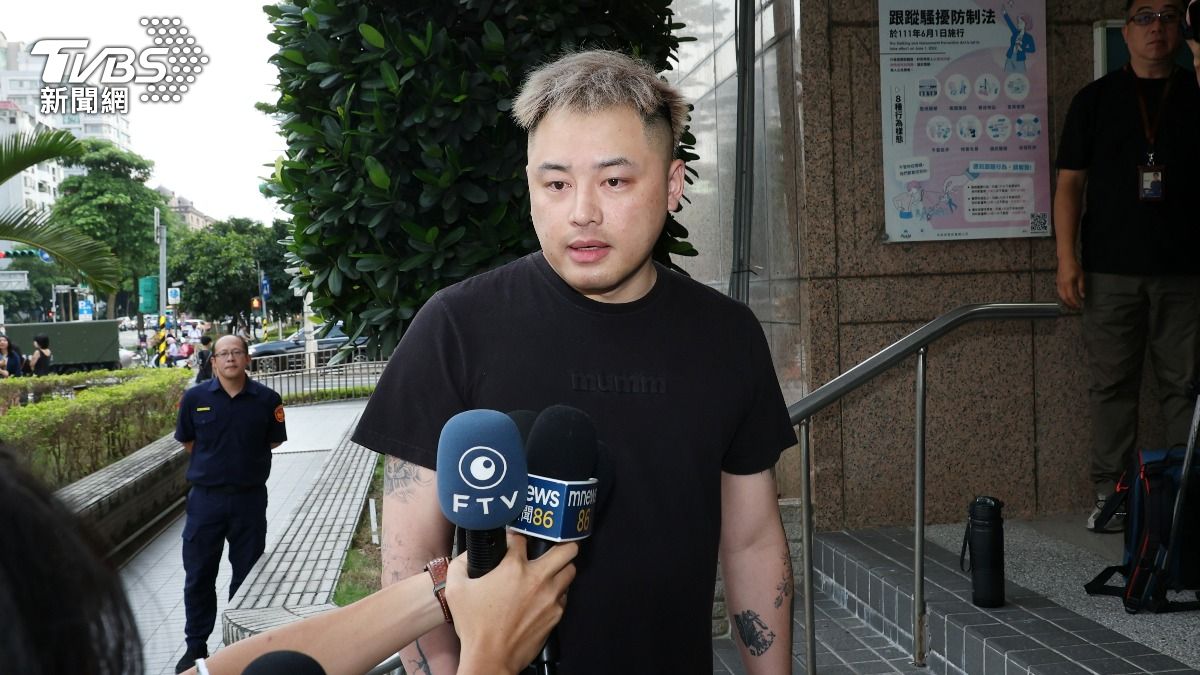 黃男稱不滿政府沒作為,所以才會噴漆要涉案幼兒園曝光。(圖/葉志明攝)