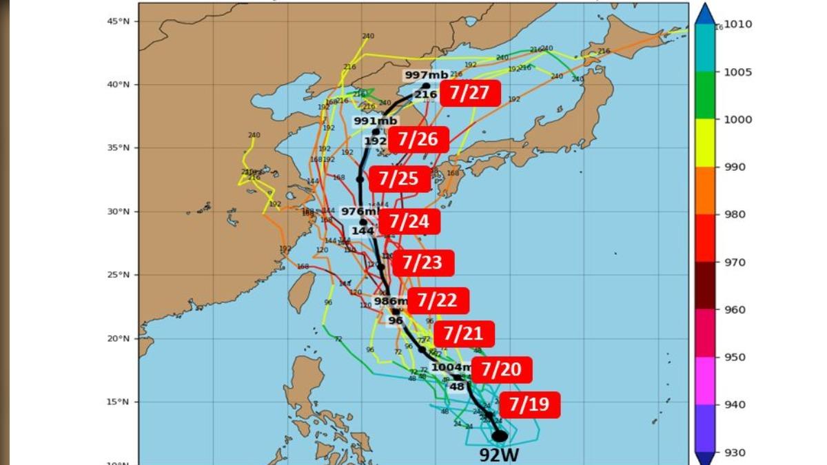 天氣／颱風72小時內生成！「這兩天」最靠台灣、風雨最明顯