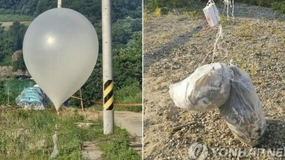 金與正才嗆報復!北韓突空飄200顆「穢物氣球」 南韓軍曝內容物