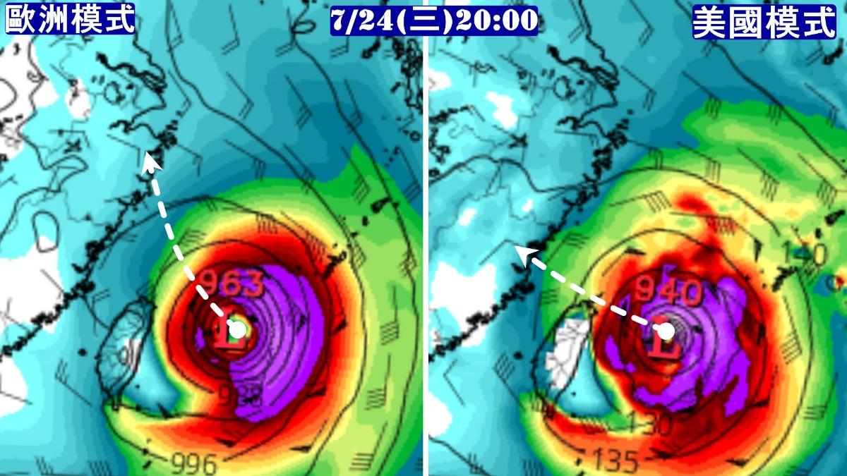 天氣／下週有望放颱風假？各國預測路徑曝　恐成「西北颱」狂掃2地