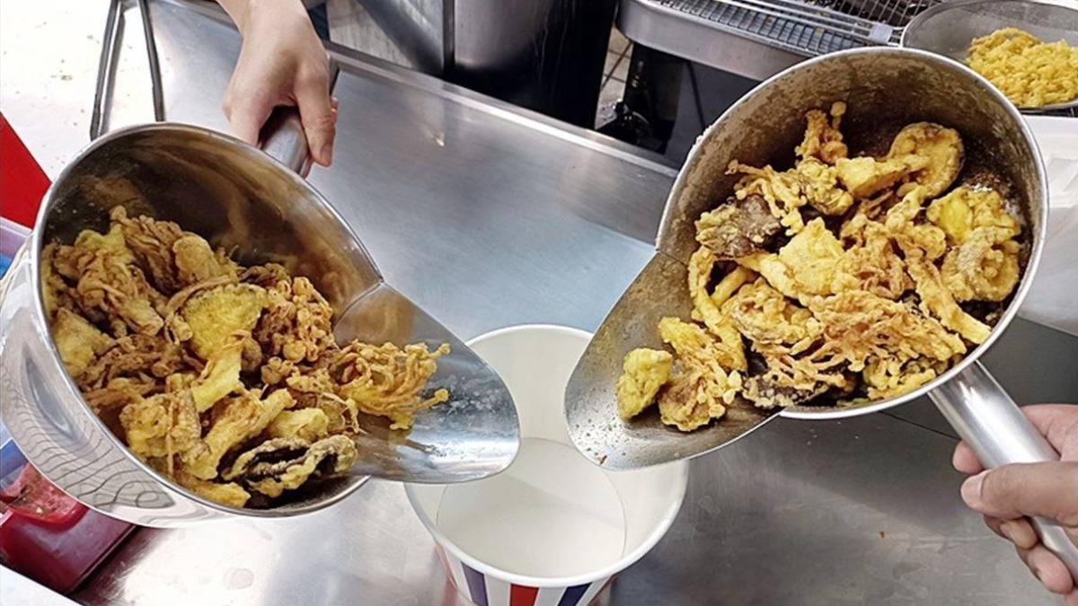 一大桶裝滿滿。（圖／商妮吃喝遊樂提供）