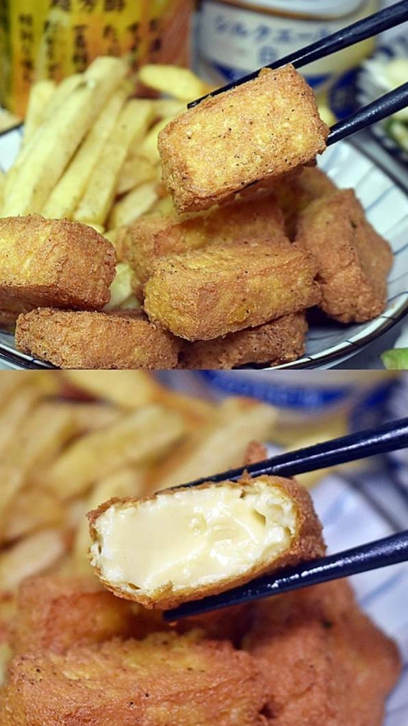 推薦必夾「雞蛋豆腐」，外皮香酥、內裡軟嫩，口感真的是一級棒！（圖／商妮吃喝遊樂提供）