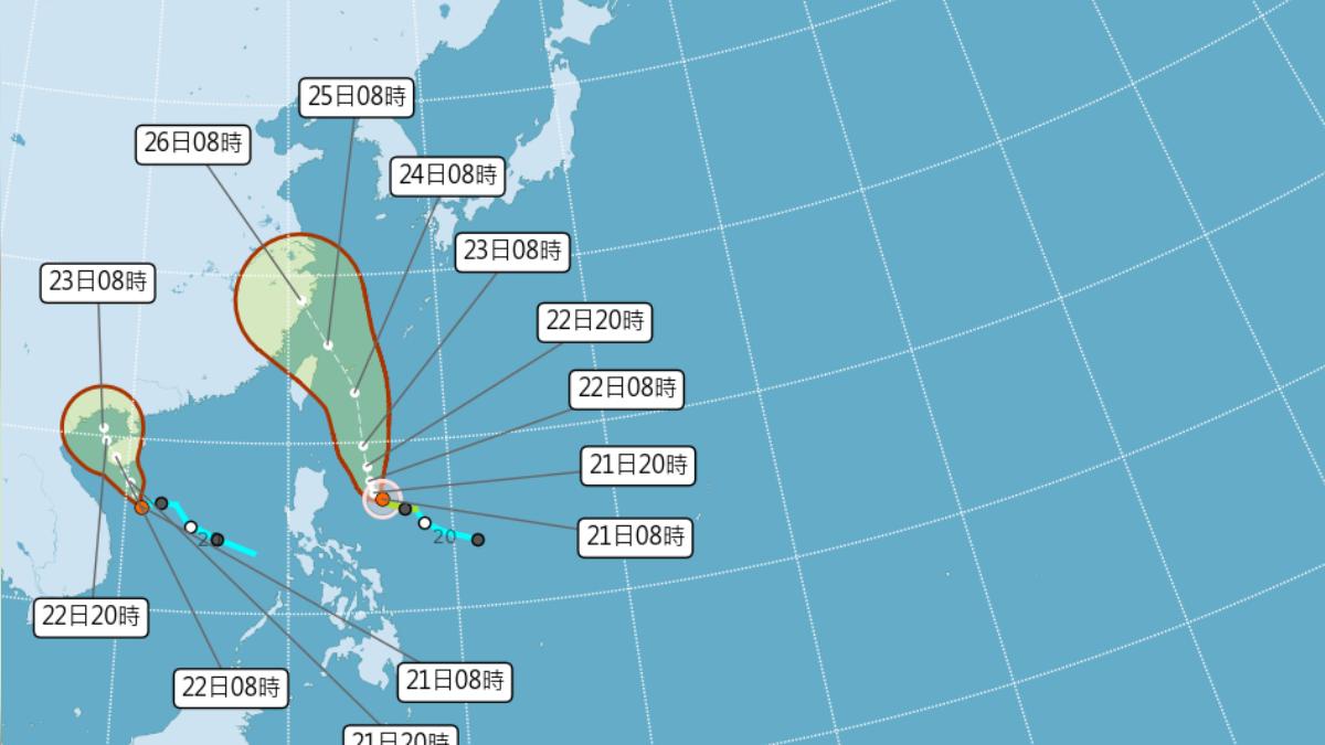 天氣/輕度颱風凱米持續增強 最快周一發海警、不排除周三陸警