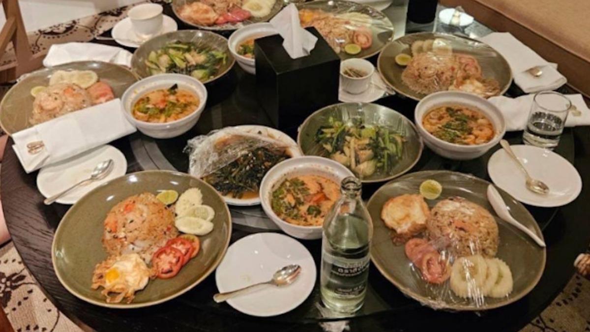 死者生前最後一餐。（圖／翻攝自 泰國警方）