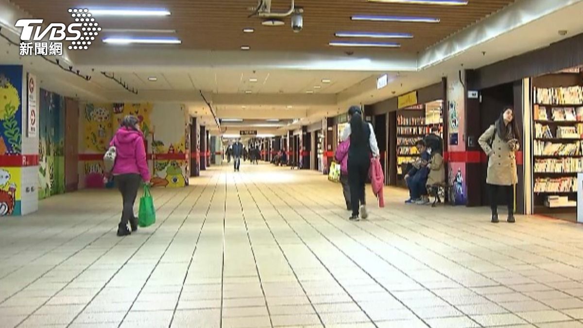 中山站地下街。(示意圖/TVBS)