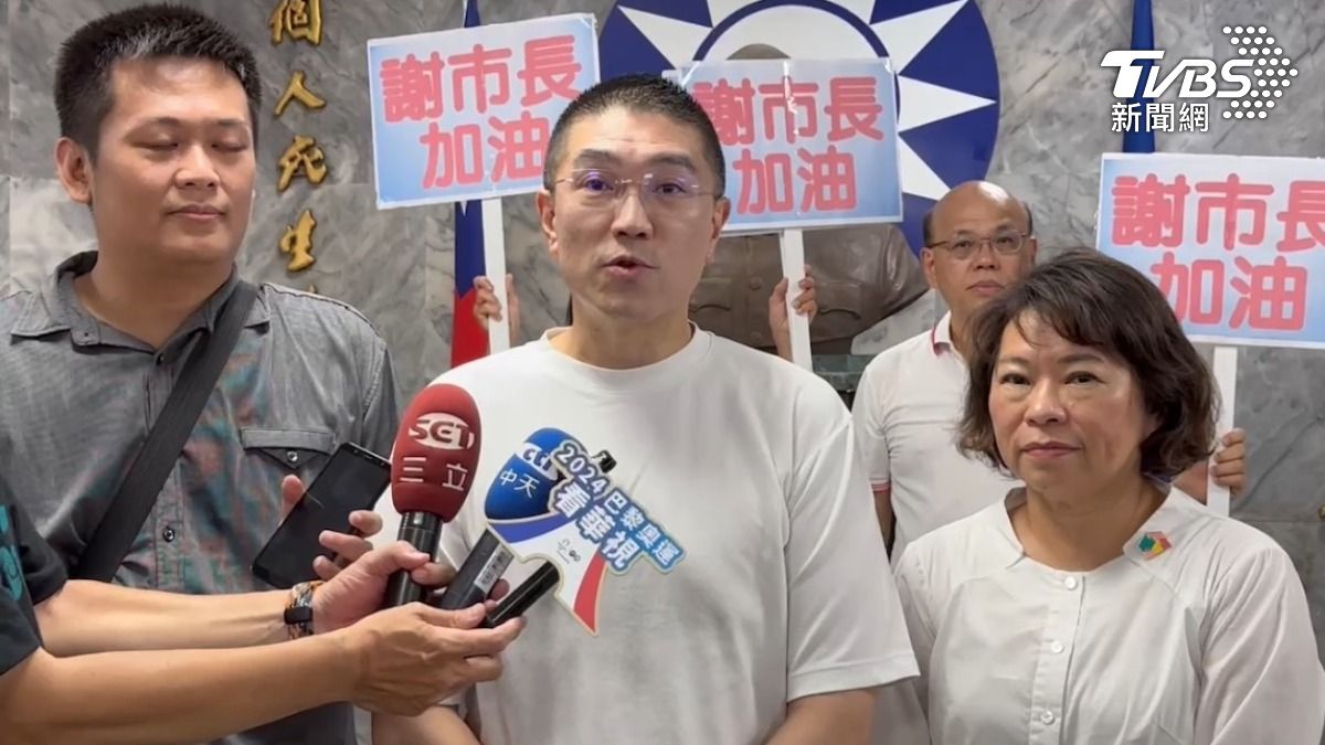 謝國樑今日親上火線回應。(圖/TVBS)