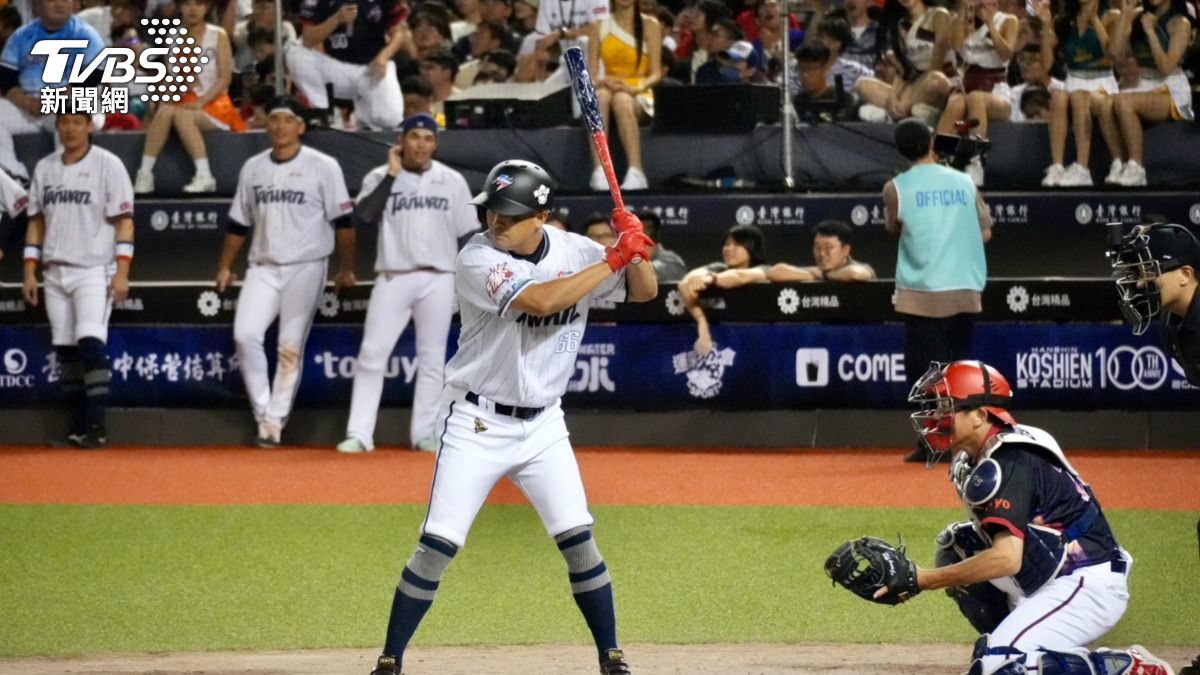 張建銘成為最後一個打席。(圖/區國強攝)