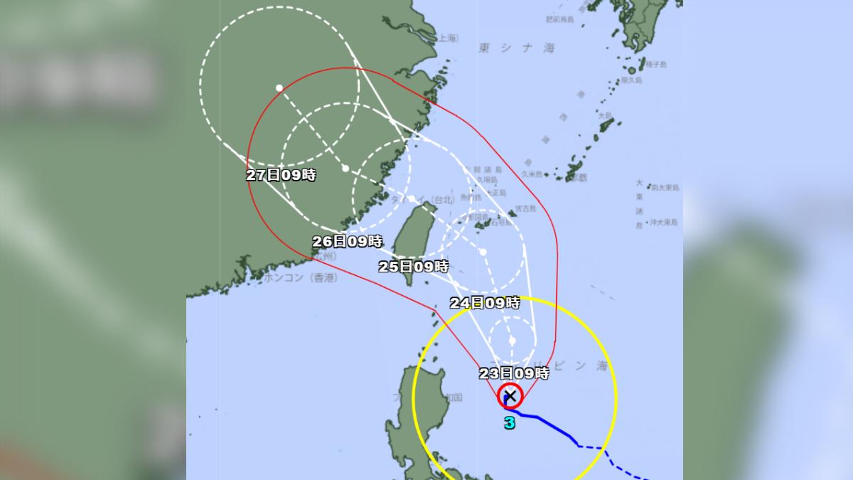 天氣/日本氣象廳:凱米颱風先讓沖繩狂風暴雨 7/25恐登陸台灣