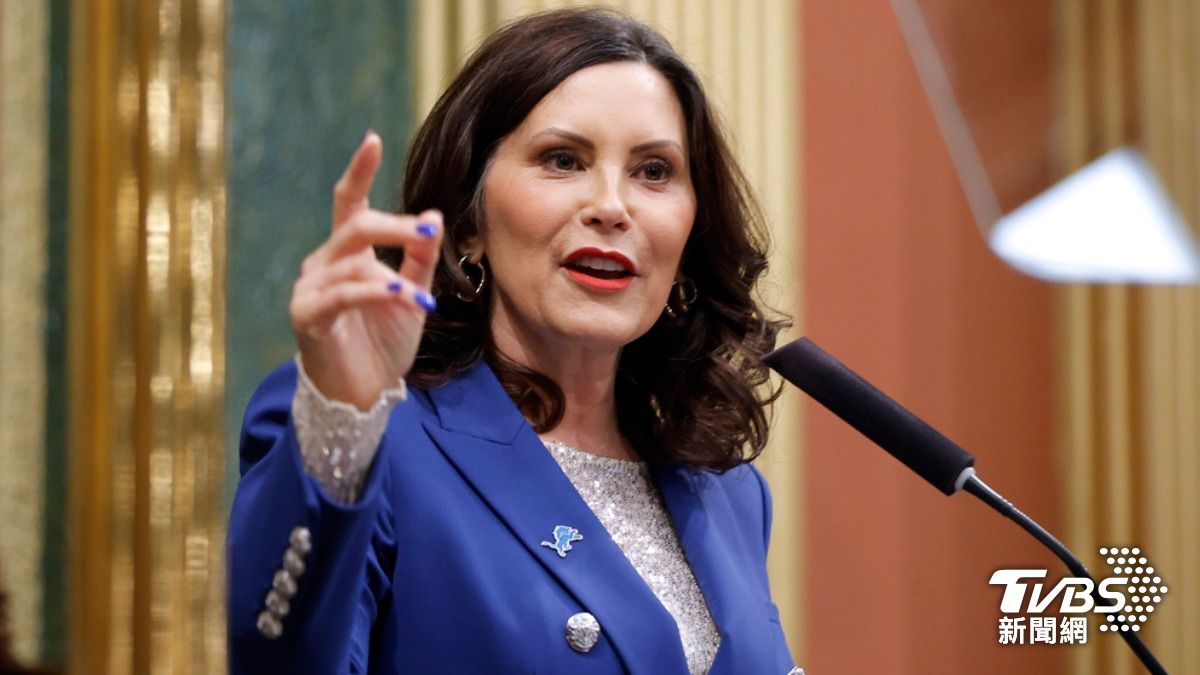 密西根州長魏美桂（Gretchen Whitmer）52歲，所在搖擺州密西根有龐大勞工人口，是拜登極力爭取的對象。 (圖／達志影像美聯社)