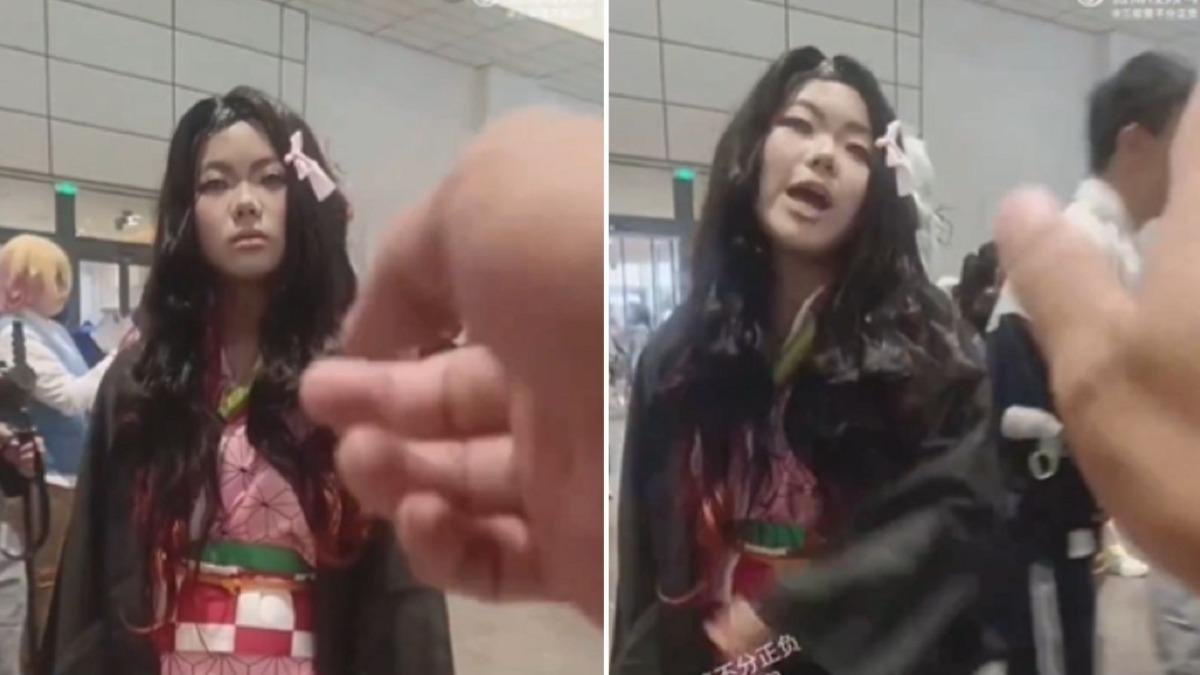 cos鬼滅禰豆子逛動漫展 陸妹子遭「當場驅離」:不能穿和服