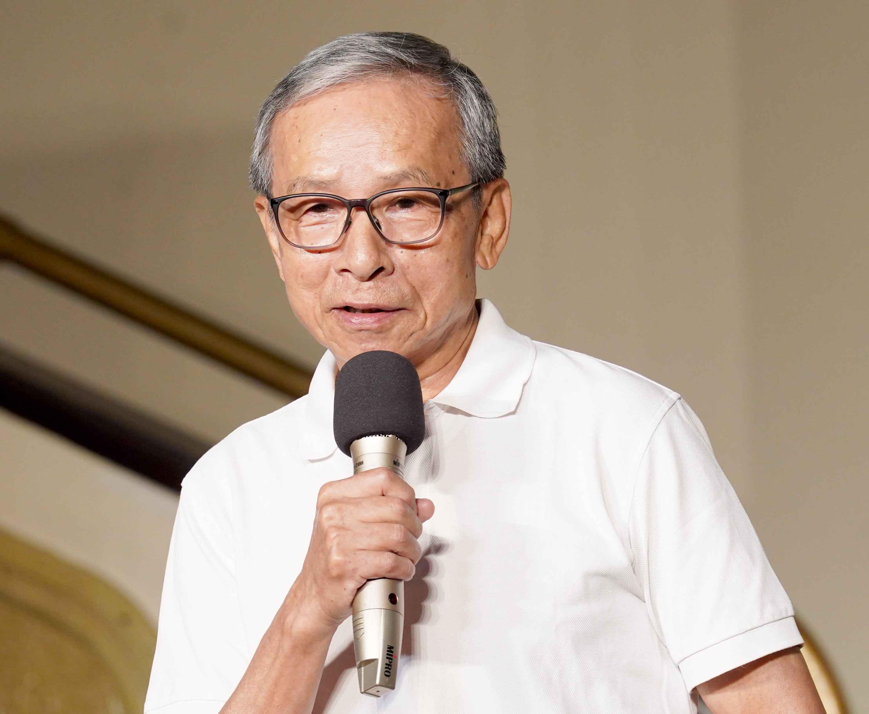 吳念真感性表示在側台看著《人間條件一》觀眾的他,才是全場最幸福的觀眾。(圖/綠光劇團提供,張大魯攝影)