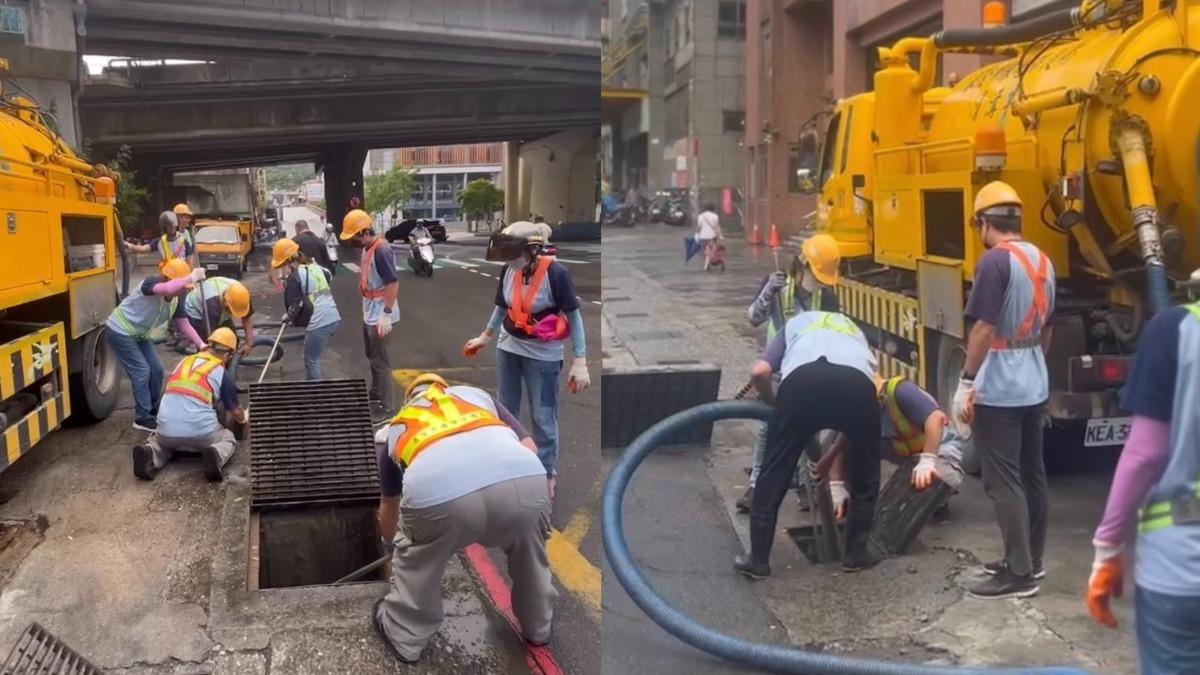 凱米將至!防強降雨 基隆市加緊清溝、400人以上待命