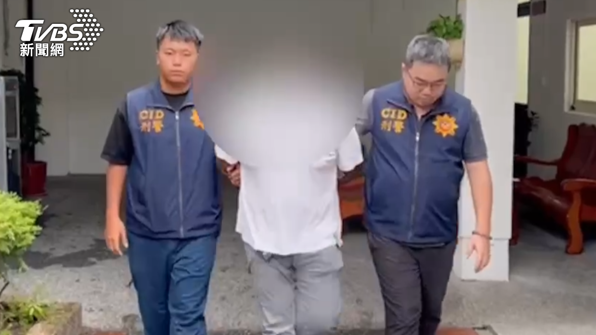 警方逮捕犯案的呂姓男子,表示將會持續向上追查。(圖/TVBS)