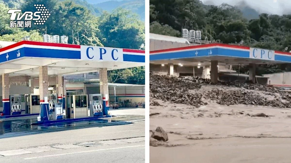 曾遭土石流埋4次 「全台最悲情加油站」鐵捲門、帆布備戰凱米