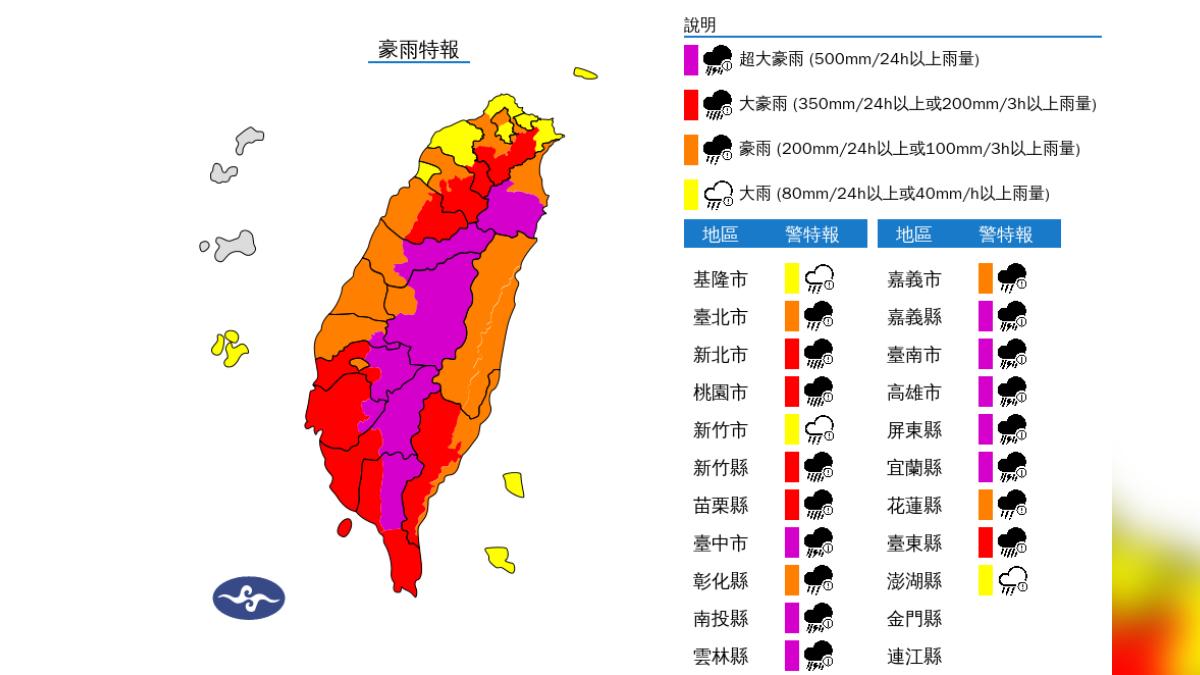 颱風凱米逼近!暴風圈快速膨脹 雲嘉南高屏等「8縣市防超大豪雨」