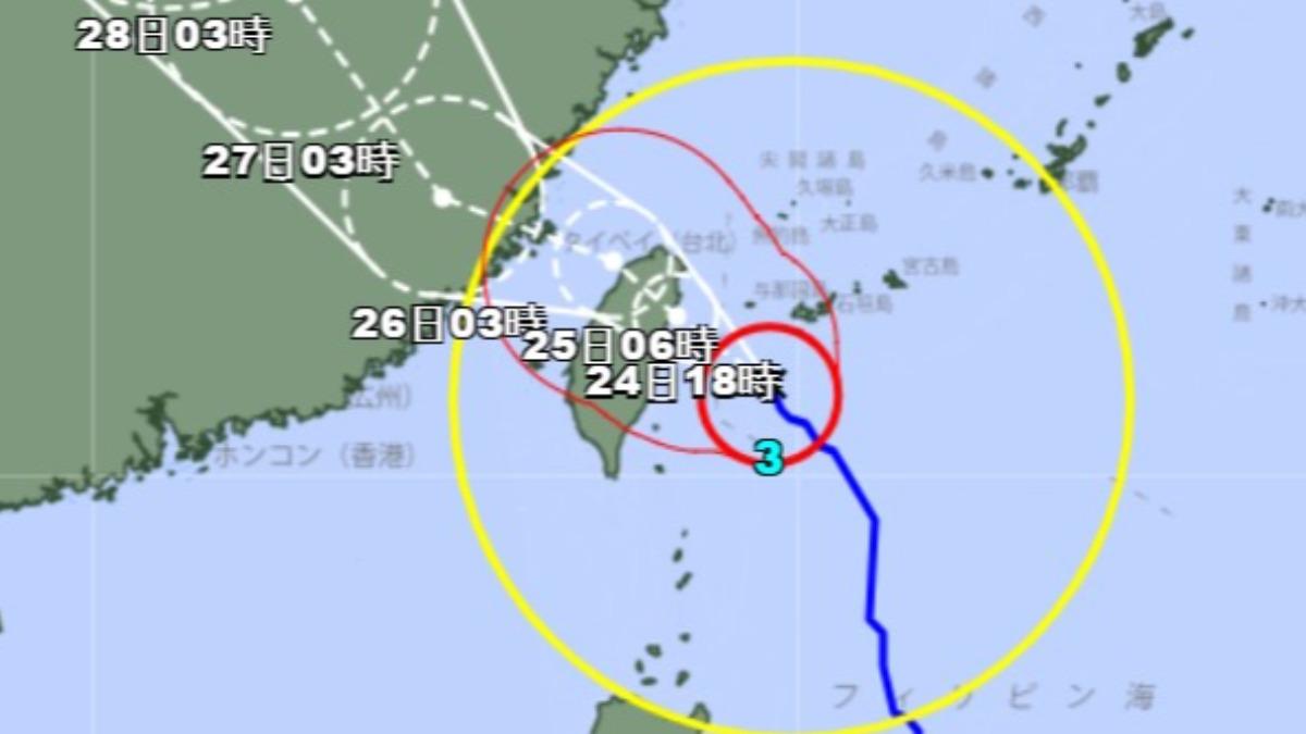 天氣/凱米升級「強颱標準」!宜花迎雨彈 日氣象廳揭登陸時間