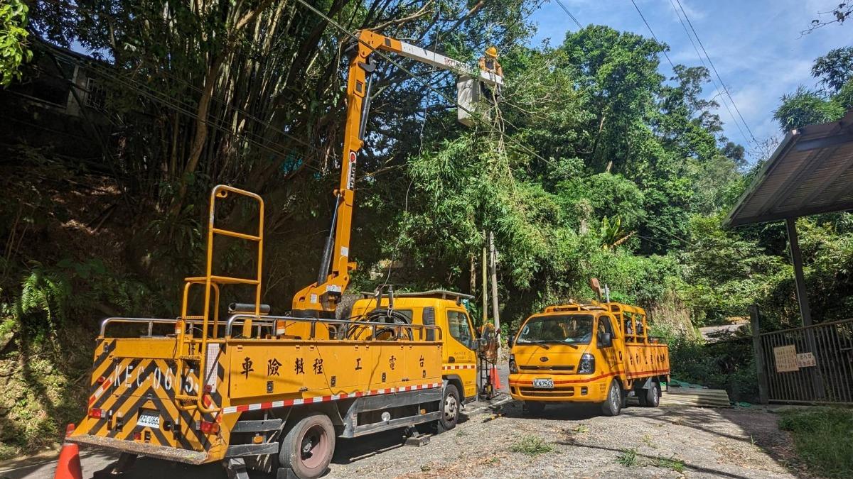 凱米颱風/強颱釀禍!全台停電逾1萬8千戶 內湖575戶停電搶修中