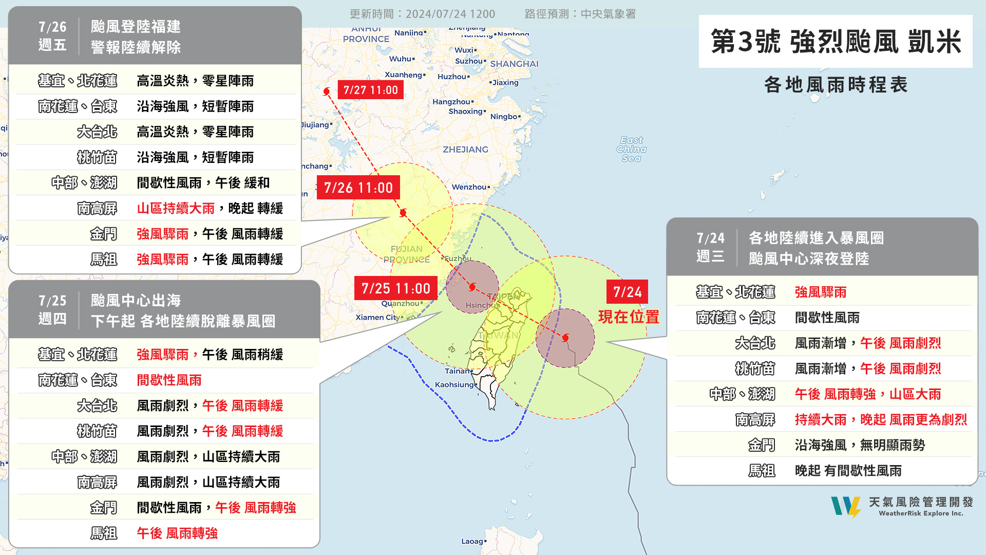 凱米颱風-凱米颱風路徑-凱米颱風假-颱風停班停課-颱風假