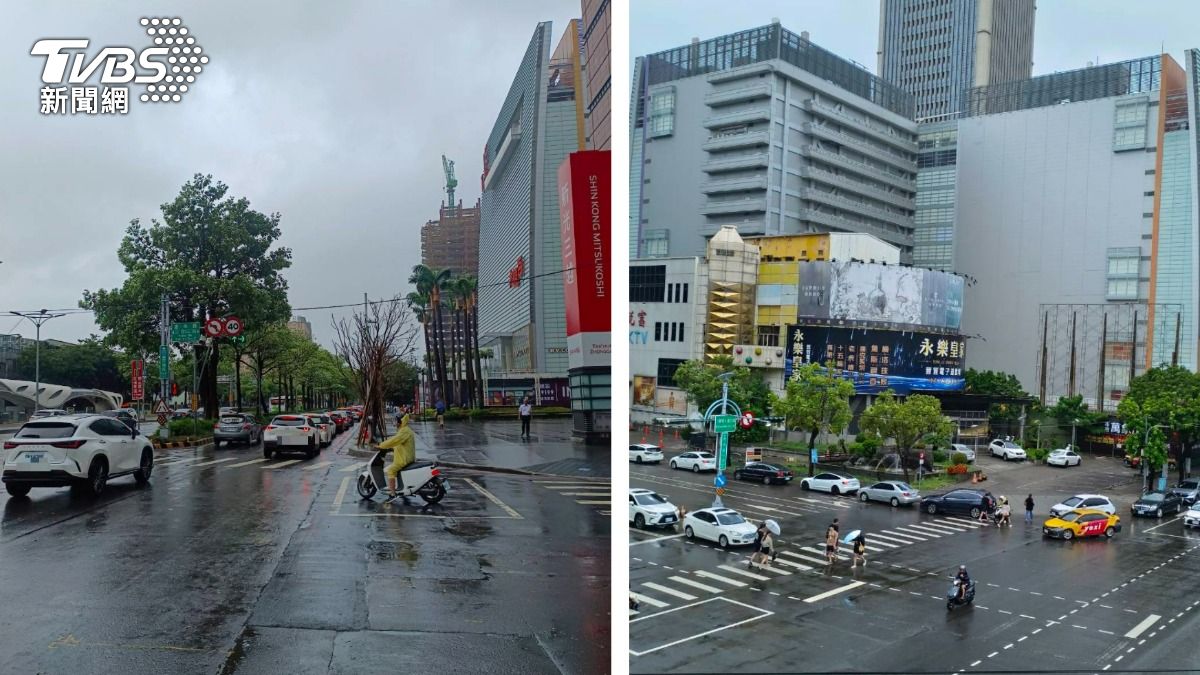 凱米颱風/台中各大百貨5點打烊 民眾逛街躲風雨車流爆擠爆