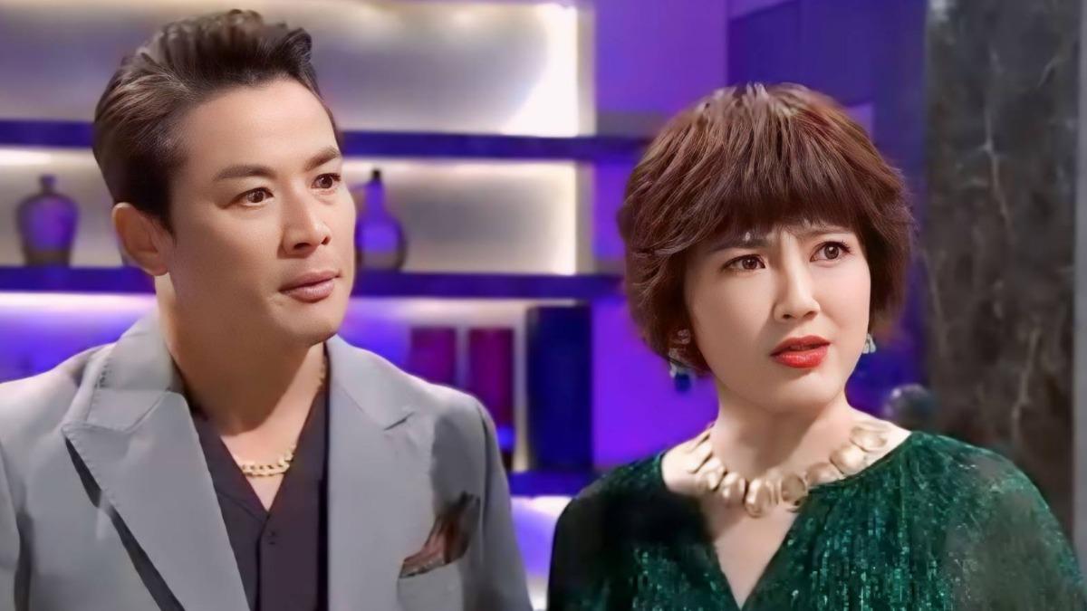 劉曉憶(右)迎合老公江宏恩去模仿江祖平的貴婦品味。(圖/三立提供)