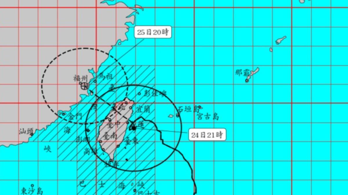 天氣/凱米打轉遲不登陸!專家曝「1最壞情況」:對花蓮二次重擊