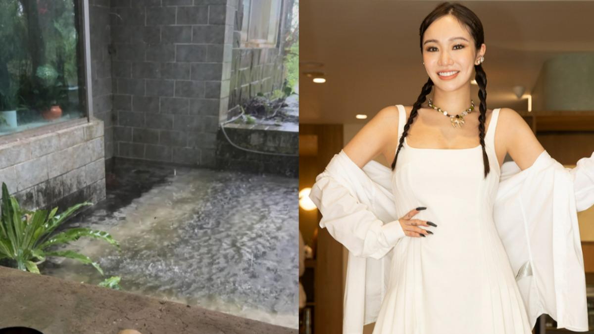 凱米颱風/暴雨狂襲!陳芳語家裡淹水畫面曝 傻眼喊:真的沒準備