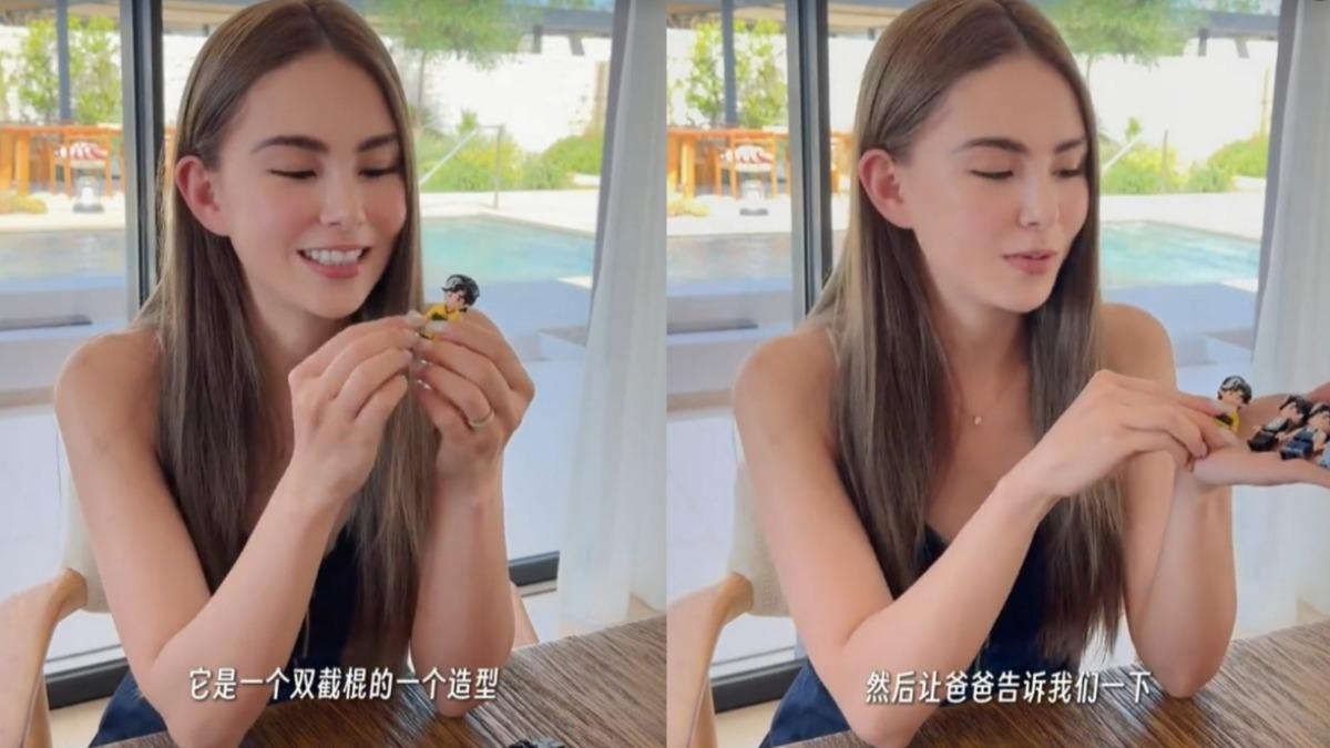 昆凌坦言誤會周董的黃衣造型,以為要搭雙截棍,但其實要配笛子。(圖/翻攝自昆凌小紅書)
