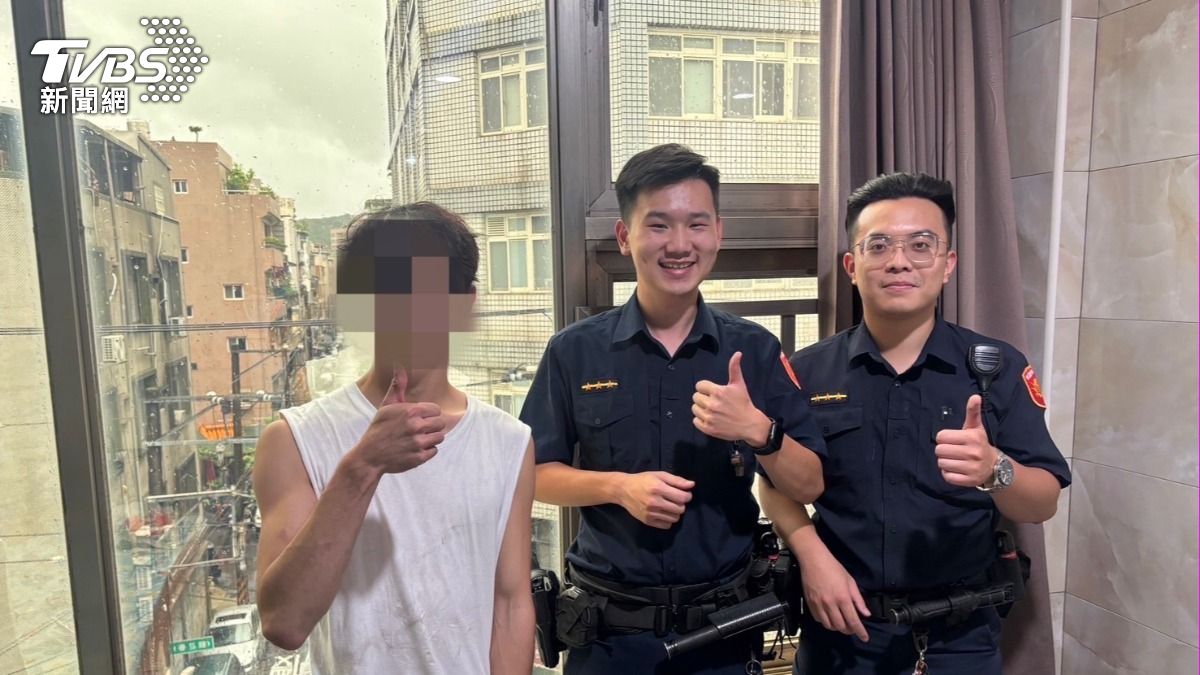 凱米颱風／「我的窗戶要飛了」桃園男颱風天呼救　3警合力解圍
