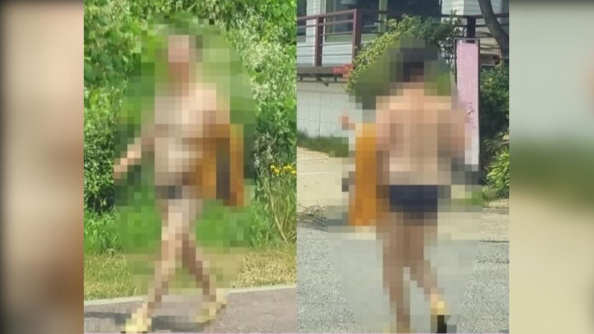 太熱?南韓中年婦只穿內衣內褲逛街 路人傻眼:很不舒服