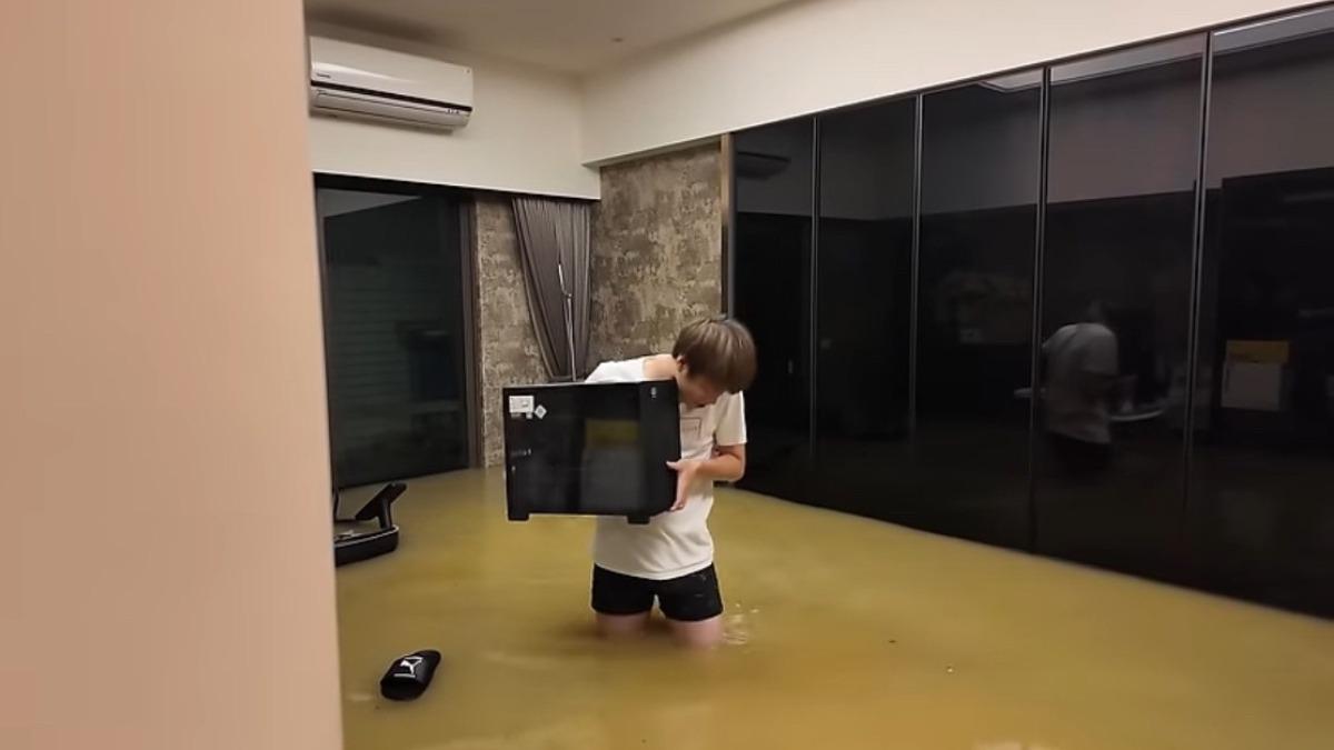 凱米颱風/高雄YTR豪宅大淹水!車庫變泳池崩潰:損失幾百萬