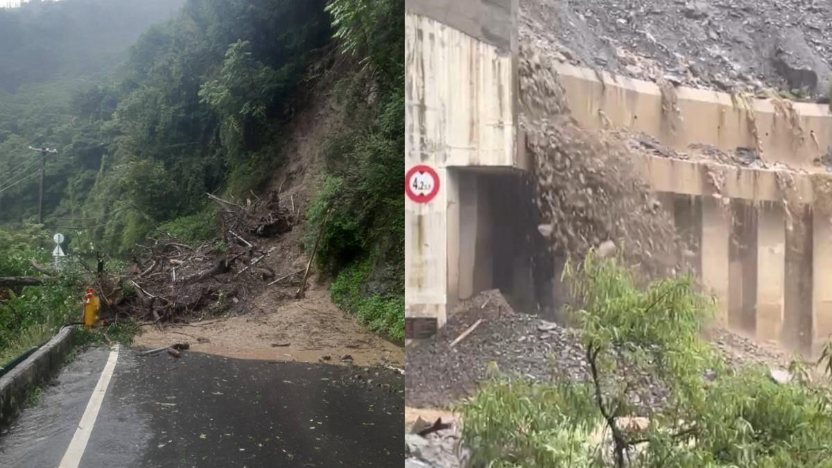 凱米颱風/台中梨山今晚搶不通!土石如暴雨狂瀉 傳百人受困恐斷糧