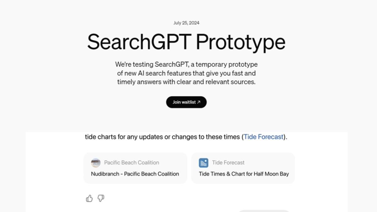 Google大魔王來了!OpenAI推出搜尋引擎SearchGPT