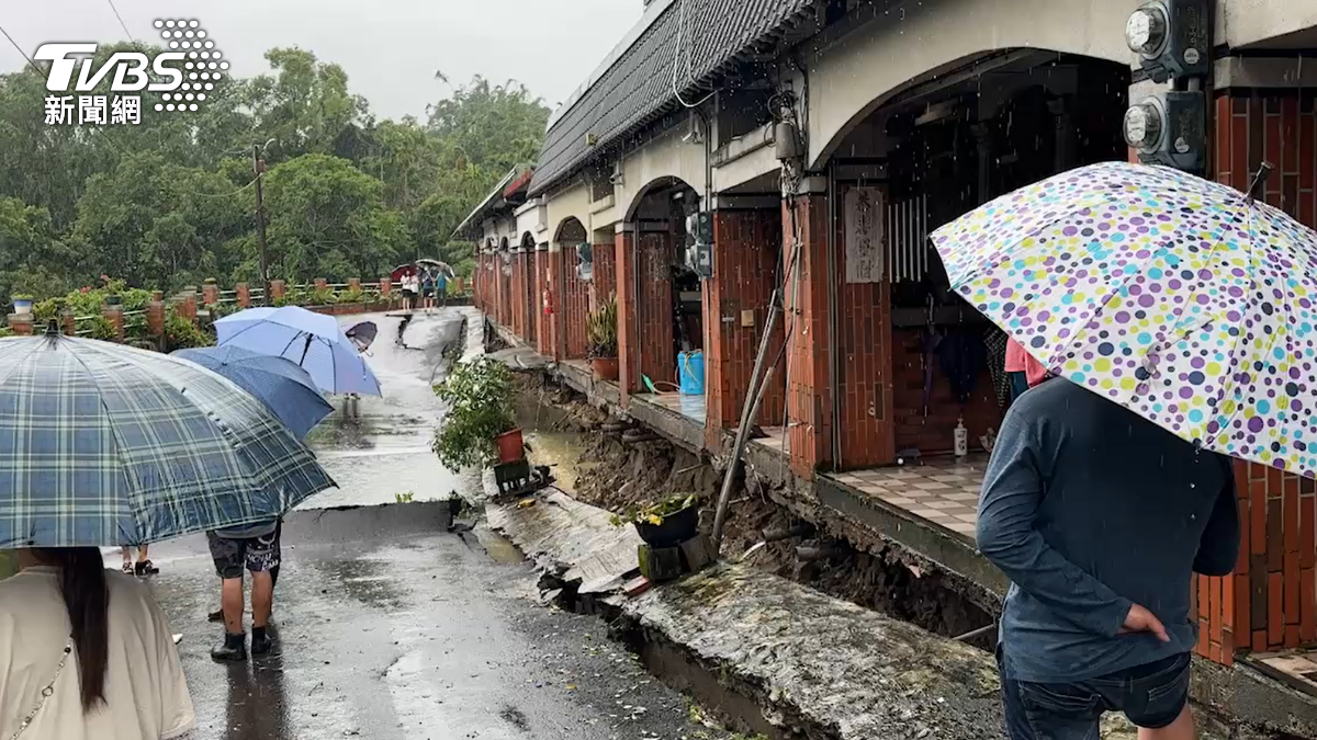 南投別墅地層下陷60公分變1.2公尺! 有住戶剛開完刀里長助急撤