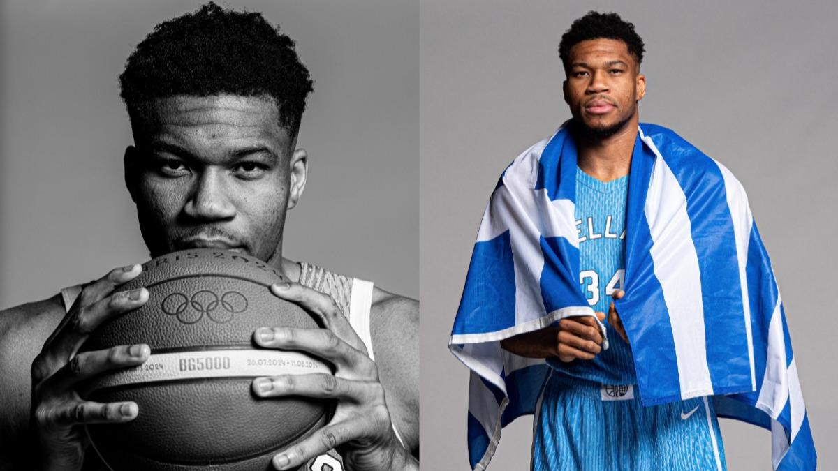 「字母哥」擔任巴黎奧運希臘代表隊的掌旗手。(圖/翻攝自Giannis Antetokounmpo臉書粉專)